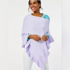 Lilly Pulitzer Lavender Knit Poncho EUC
